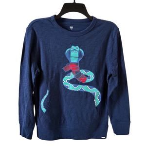 Gap Kids Interactive Snake Graphic LS T-shirt Boys size XL NWOT